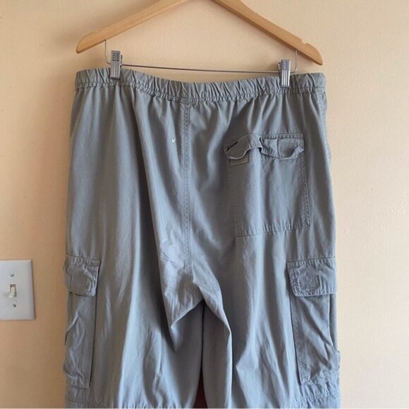 Vintage Request Jeans Cargo Convertible Parachute Pull On Pants Size Large FLAW - Picture 9 of 16